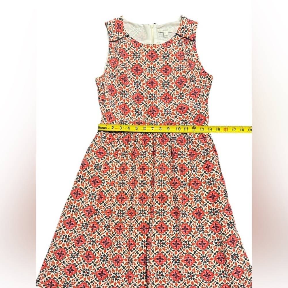 J. Crew California Poppy Dress Silk Medallion Pattern Women’s Size 6 - Picture 13 of 14